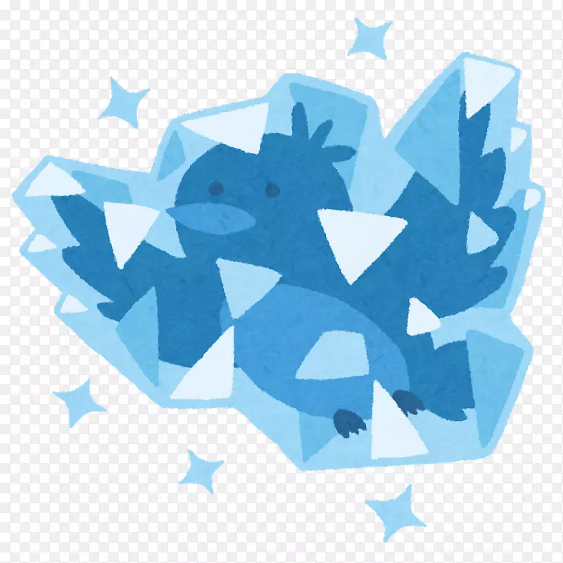 いらすとや摄影冰插画-蓝知更鸟