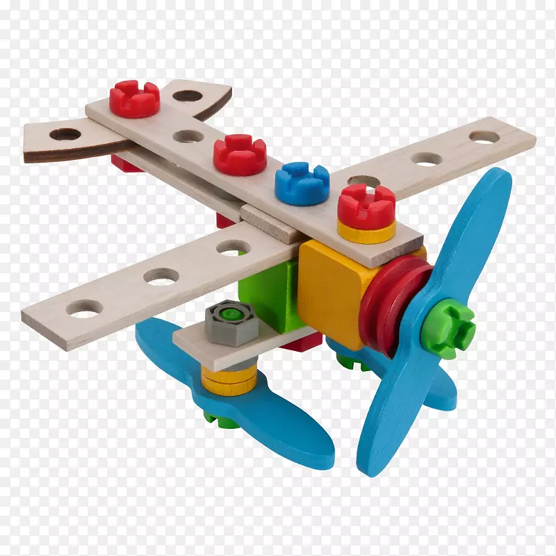 飞机直升机建筑成套建筑工程玩具块-飞机