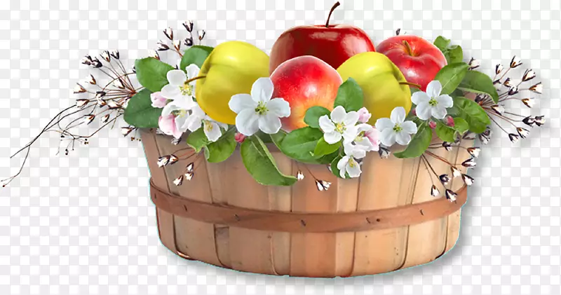 食品礼品篮花卉设计.苹果篮