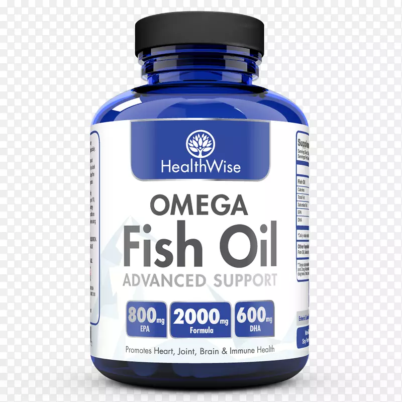 膳食补充剂鱼油ω-3脂肪酸二十二碳六烯酸二十碳五烯酸-鱼油