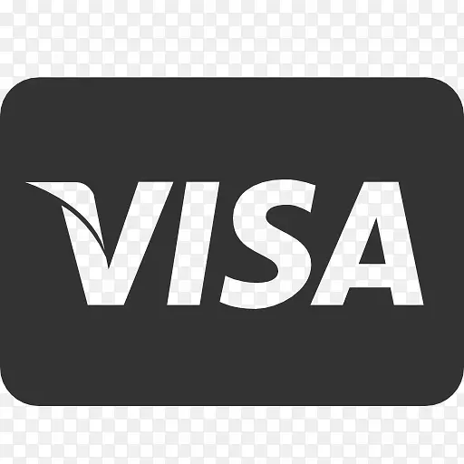 签证信用卡电脑图标非接触式付款.签证