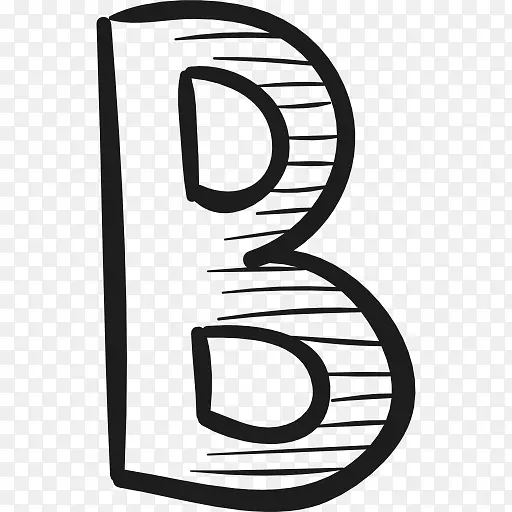 电脑图标字母b剪贴画