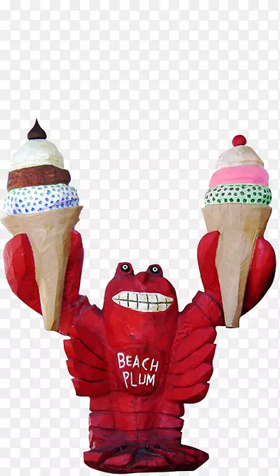 冰淇淋新罕布什尔州汉普顿海滩李子龙虾卷餐厅-油炸冰淇淋