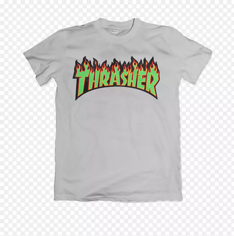 Thrasher滑板杂志t恤滑板