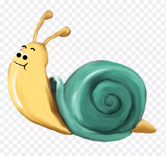 蜗牛画卡通动画-蜗牛