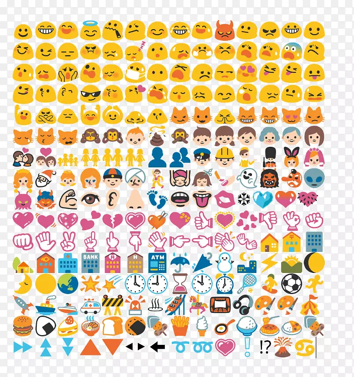 苹果彩色表情艺术表情文字短信-表情符号