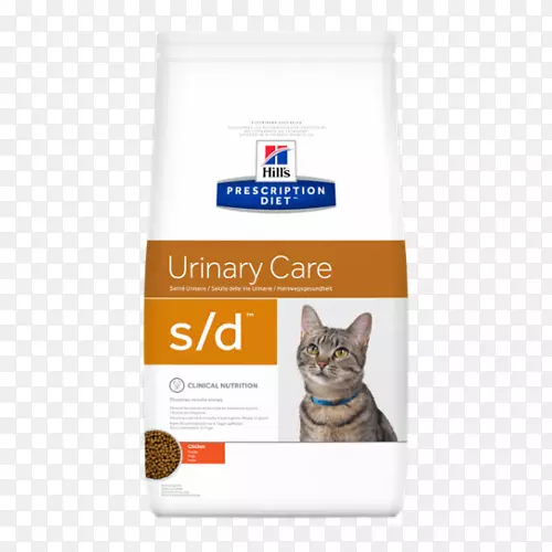 猫食处方饮食c/d尿护理猫干食山猫宠物营养猫下尿路疾病-猫