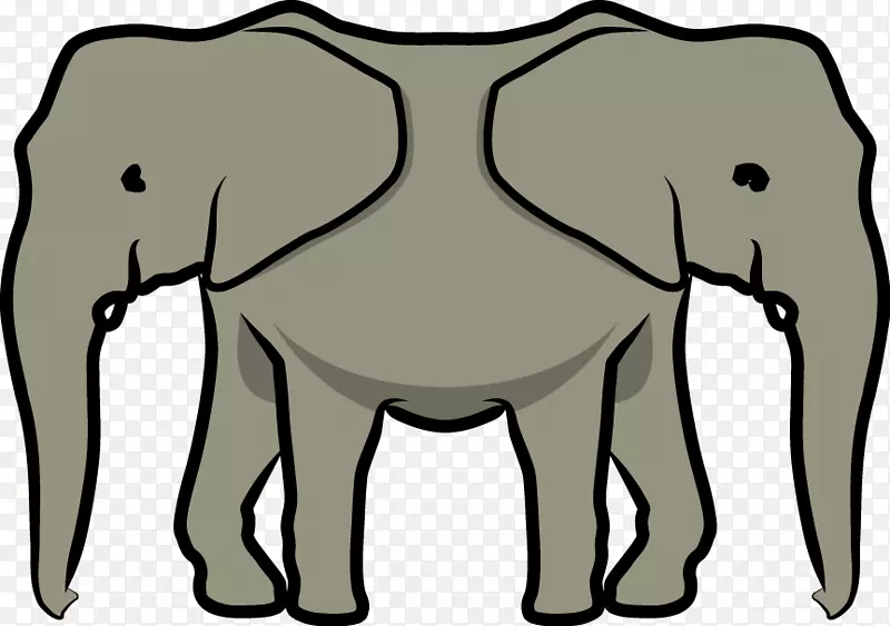 印度象非洲象牛马犬科马