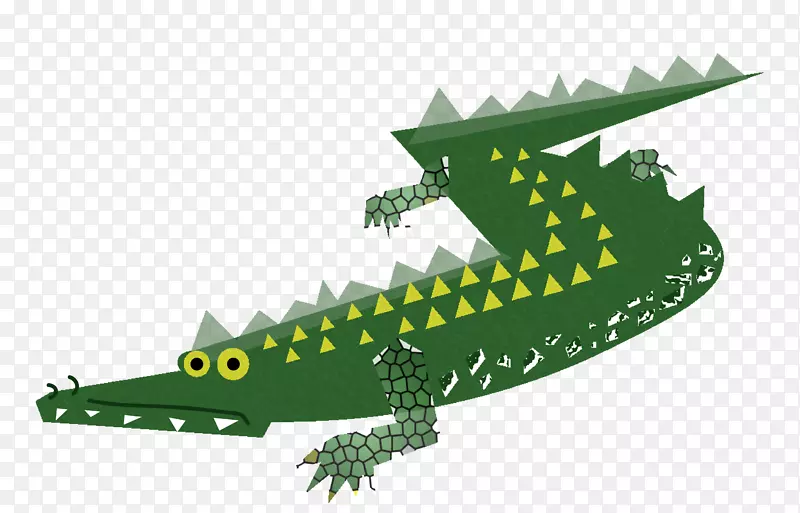 数字插图鳄鱼-鳄鱼