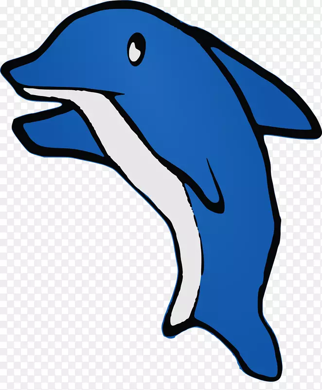 海豚绘画剪贴画-海豚