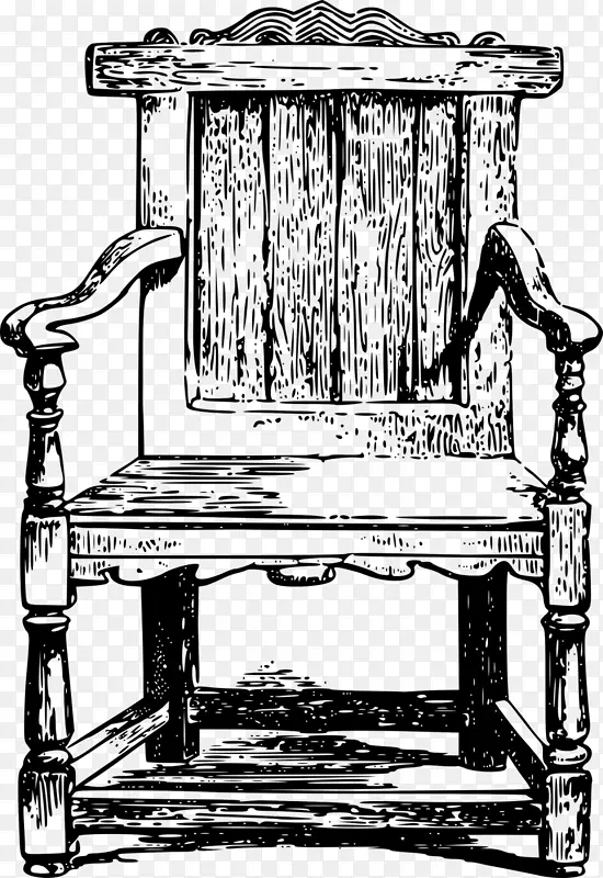 椅子，桌子，木头，家具，剪贴画，椅子