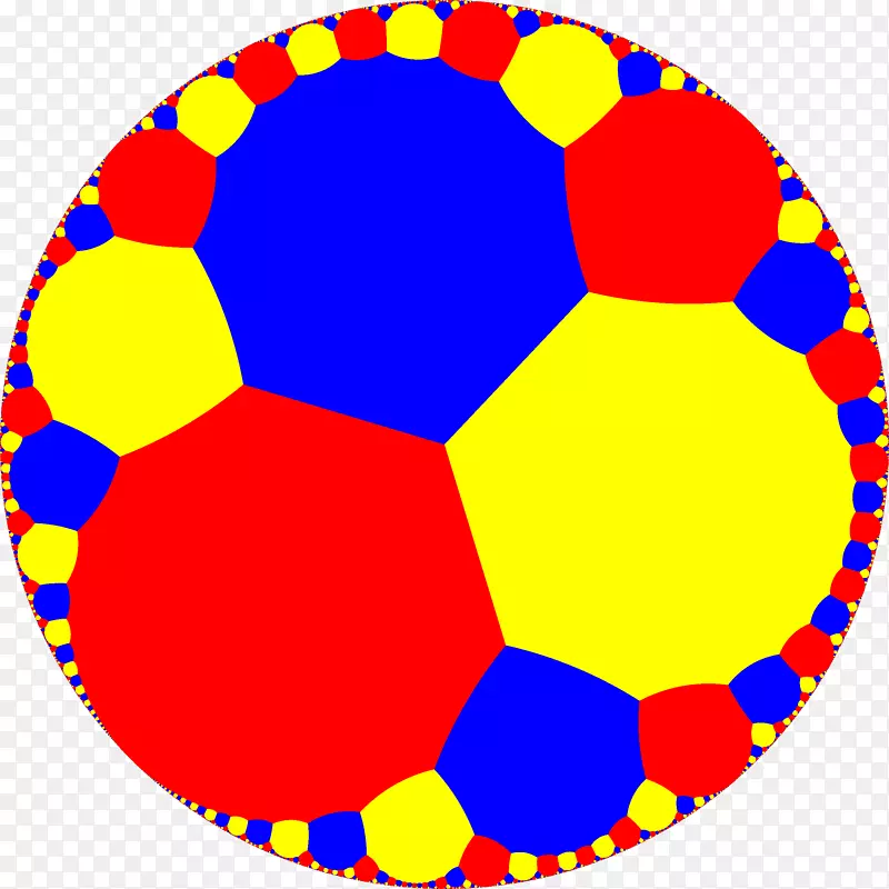 圆对称点几何镶嵌圆