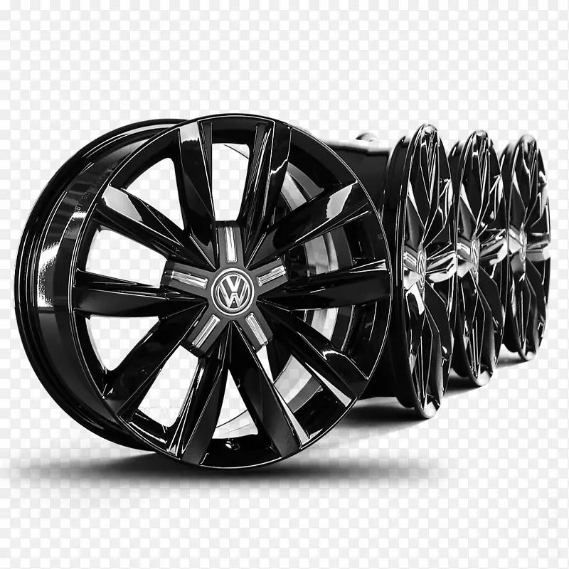 合金车轮大众图兰轮胎车-大众汽车