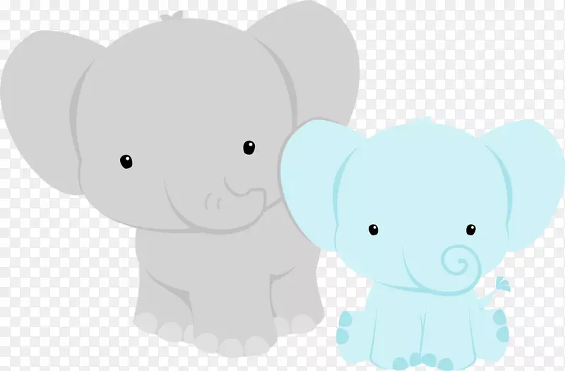 大象宝宝淋浴婴儿剪贴画-婴儿淋浴小象