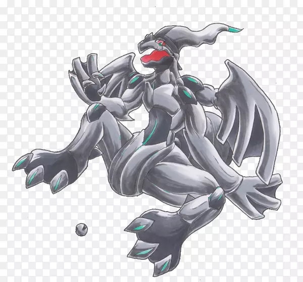 Aash Ketchum Zekrom Pokémon Reshiram迷艺术-口袋妖怪