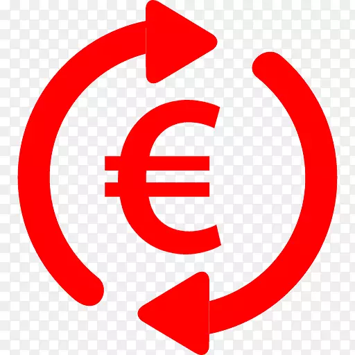 服务欧元签署电脑图标