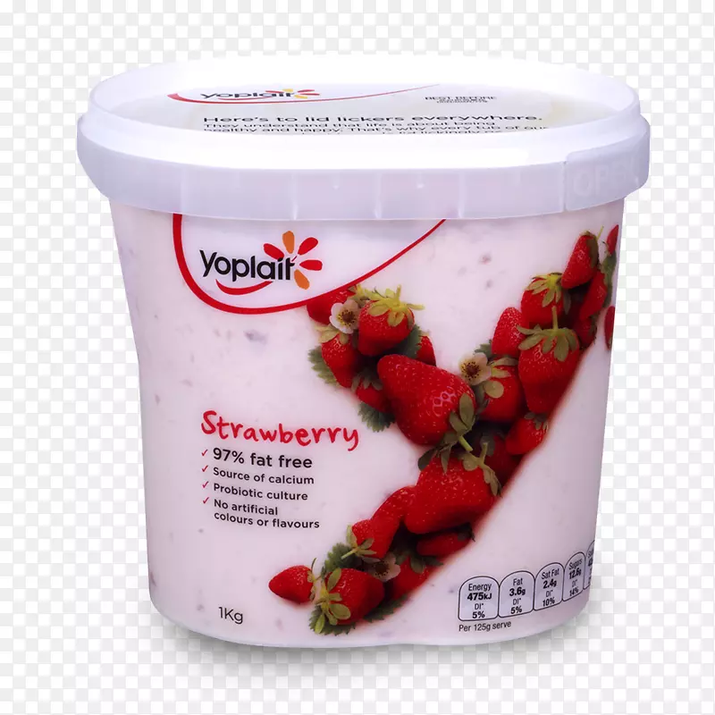 草莓Yoplait酸奶，希腊料理，Fage-草莓