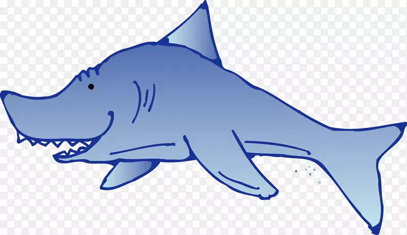 虎鲨角状鲨鱼海洋安琪鲨剪贴画鲨鱼牙齿