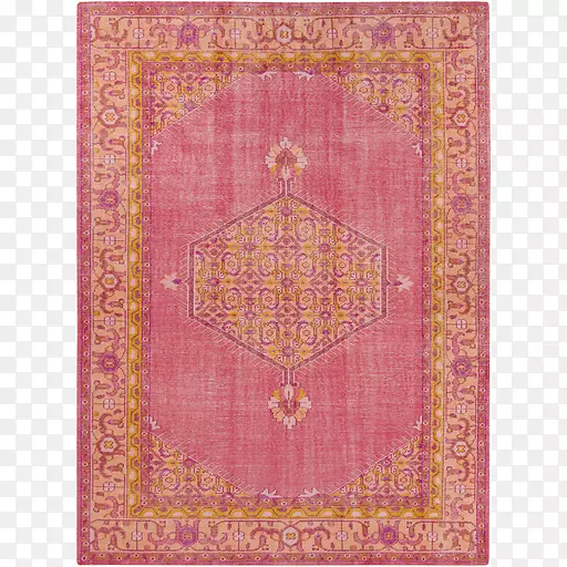 地毯簇绒东方地毯起居室-粉红色地毯