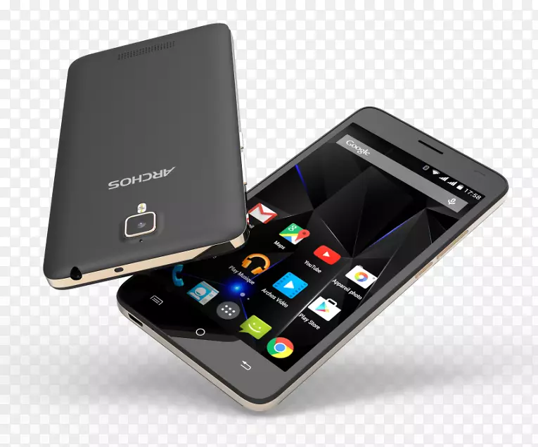 Achos 50D氧气黑/金手机智能手机Archos游戏垫电话-智能手机