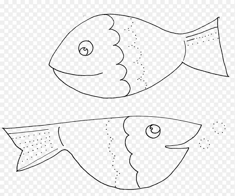 画鱼线艺术-鱼