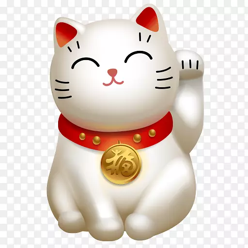 猫Maneki-neko好运护身符-猫