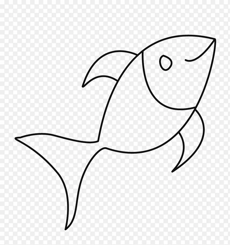 鱼毛边画线艺术着色书-鱼