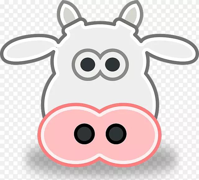 荷斯坦弗里西亚牛报安格斯牛我看到一张奶牛剪贴画的脸