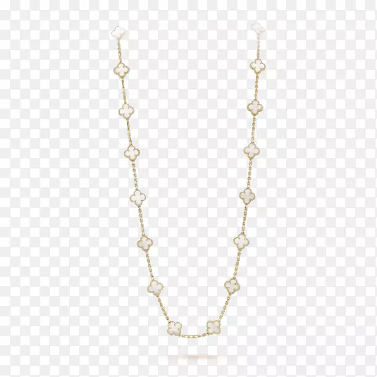 项链耳环van Cleef&Arpels珠宝魅力和吊坠-项链