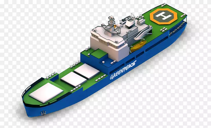 绿色和平北极日出船箱锚装卸拖轮供应船计算机图标海军建筑.极地灯