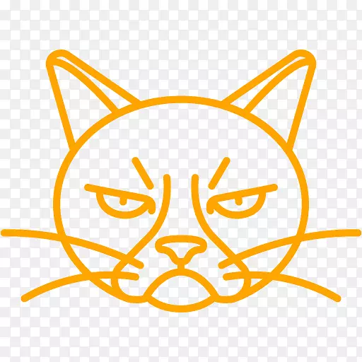 脾气暴躁的猫电脑图标剪辑艺术猫