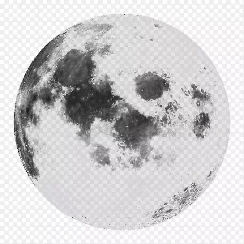 满月月相自然卫星-月亮