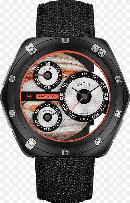 汉密尔顿男士卡其布航空x风自动计时汉密尔顿手表公司Baselworld珠宝-手表