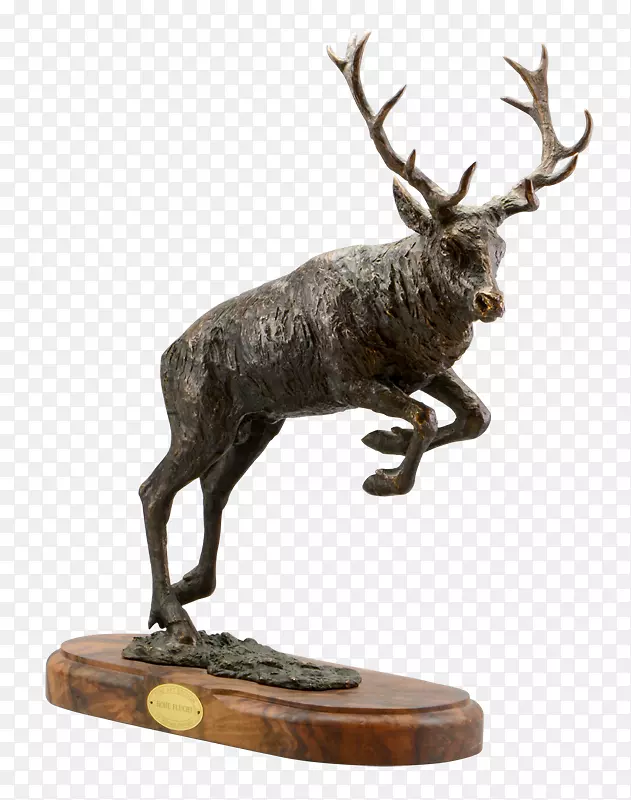 青铜雕塑驯鹿麋鹿驯鹿