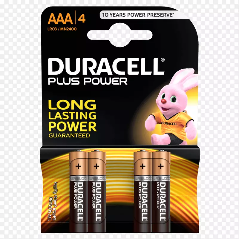 AAA电池碱性电池Duracell电动电池AAA电池
