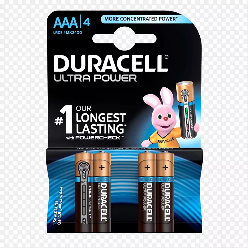 AAA电池Duracell碱性电池电动电池AAA电池