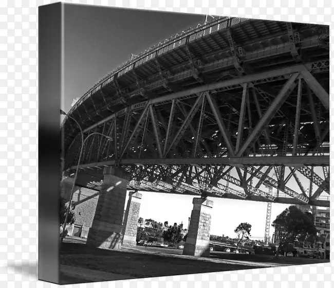 建筑摄影用钢白色悉尼海港大桥