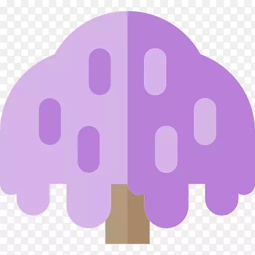 紫藤生态计算机图标-树