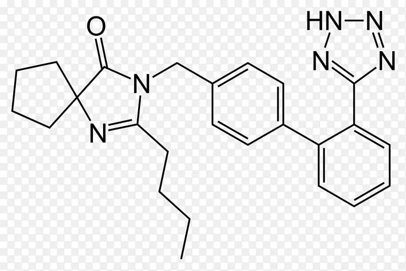 厄贝沙坦血管紧张素Ⅱ受体阻滞剂氯沙坦氢氯噻嗪坎地沙坦