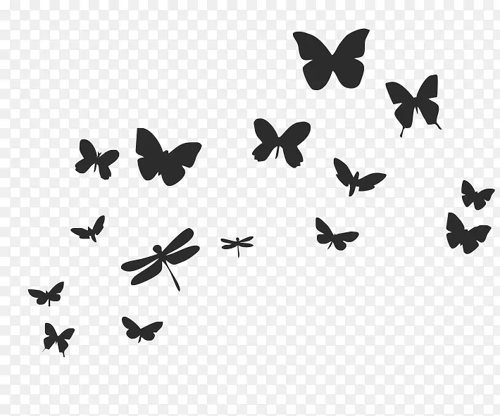 蝴蝶墙贴纸昆虫纸