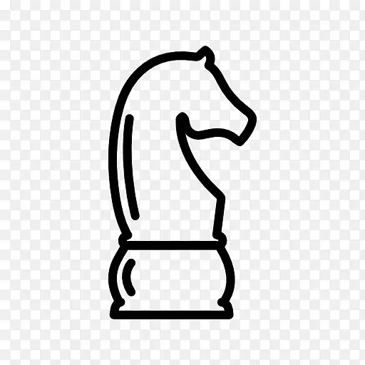 棋子骑士电脑图标-国际象棋