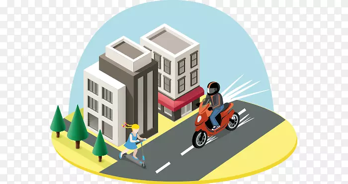 道路交通安全摩托车米其林-安全意识