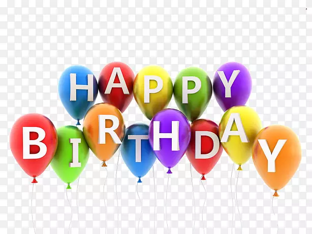 生日蛋糕气球祝你生日快乐