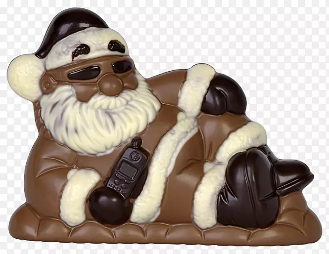 巧克力雕像动物-滑雪板