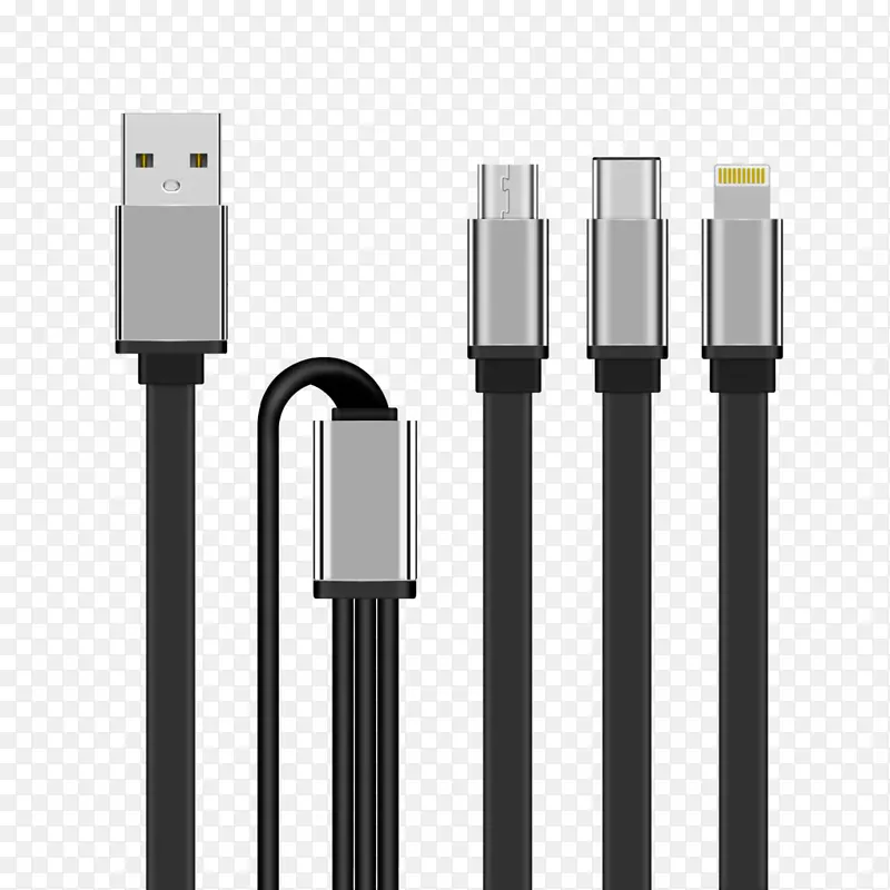 电缆电池充电器手机闪电usb-c-闪电