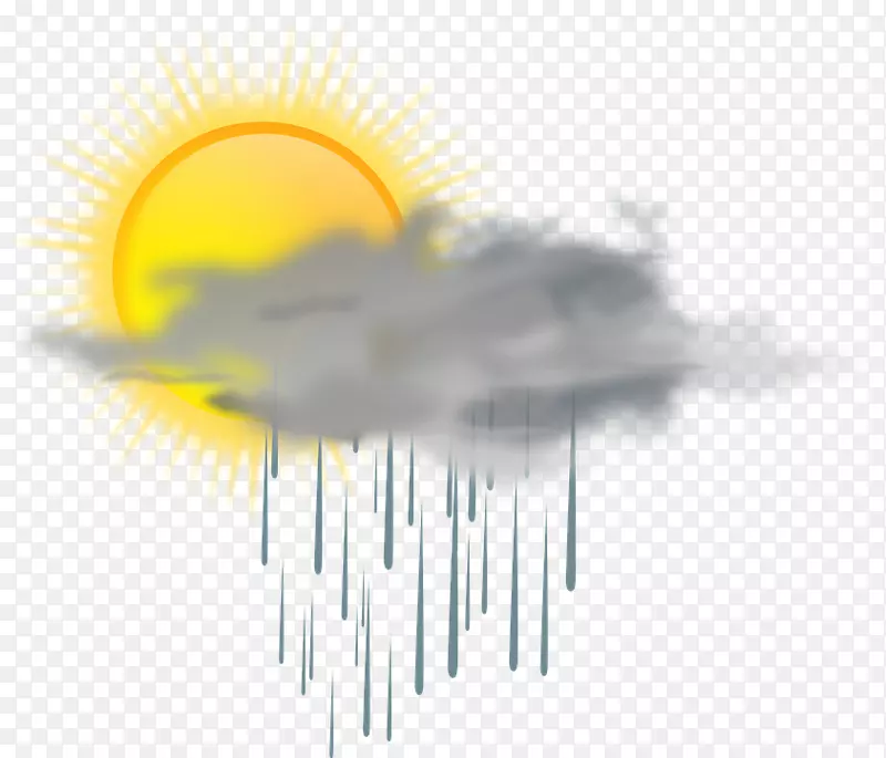 雨云天气剪辑艺术-雨