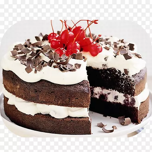 巧克力蛋糕黑色森林生日蛋糕糖霜冰淇淋巧克力蛋糕