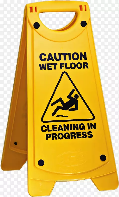 警告标志地板清洁安全