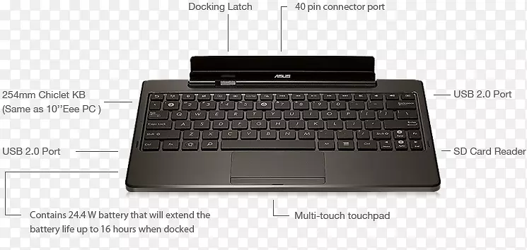 电脑键盘数字键盘触控板膝上型电脑上网本华硕eee垫变压器