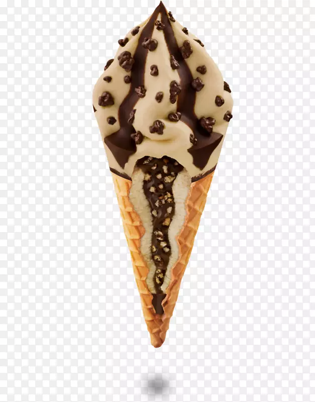 巧克力冰淇淋锥